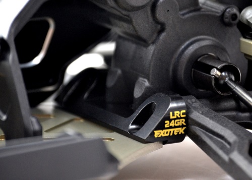 Black Brass Rear/Front LRC suspension hanger (TLR 22 3.0)