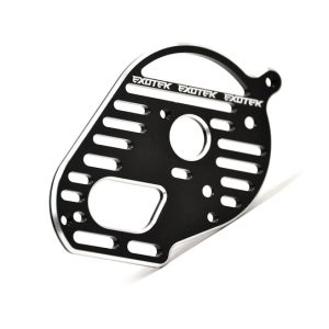 Black aluminium Flite vented motor plate - 3 gear (TLR 22 3.0)