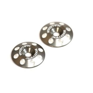 Gun Metal Flite V2 alloy wing buttons - pair