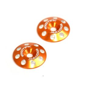 Orange Flite V2 alloy wing buttons - pair
