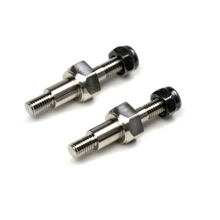 Titanium quick change front shock posts - pr (Associated B6, B6D, B64 or B64D)