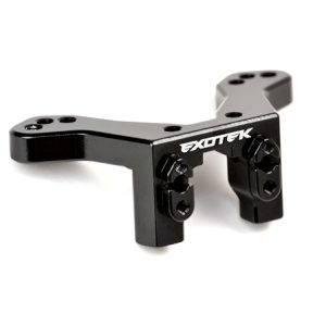 Black 7075 aluminium rear camber mount bulkhead (Associated B6 or B6D)
