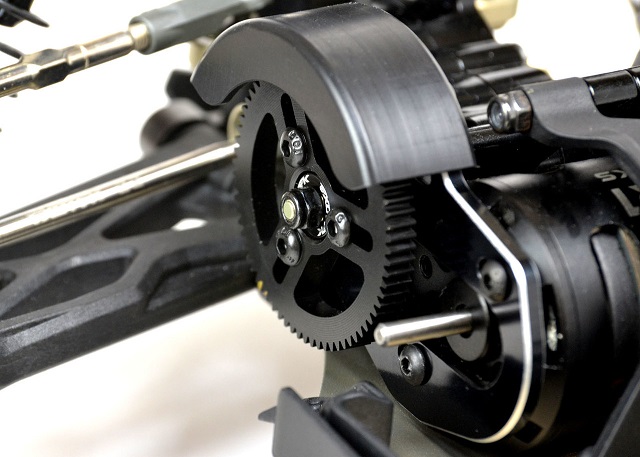 Black Flite Direct Spur mount for Flite top gears only (1/10 Buggies)