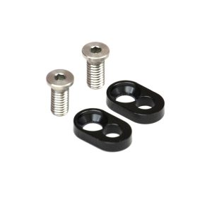 Black alloy 4mm camber savers - pr (Kyosho RB6, ZX6, Xray or Hot Bodies)