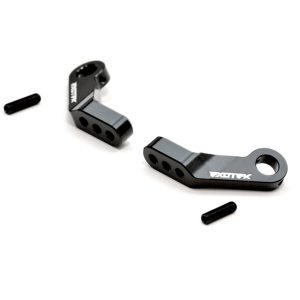 Black 7075 aluminium body mount set - allows laydown gearbox (TLR 22SCT 3.0)