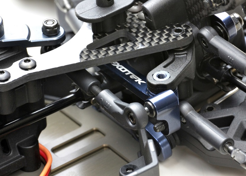 Gun Metal 7075 aluminium steering rack (Tekno EB410)
