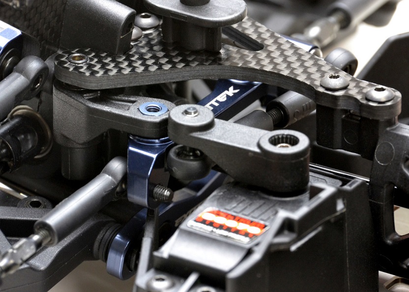 Gun Metal 7075 aluminium steering rack (Tekno EB410)