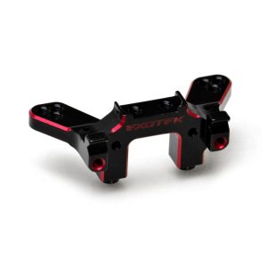 Dual Red and Black HD 7075 alloy rear laydown bulkhead (Kyosho RB6 or RB7)