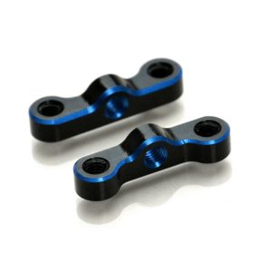 Dual Blue and Black 7075 HD rear hub link mounts - pr (Associated B6.3, B6.2, B74 or B74.1)