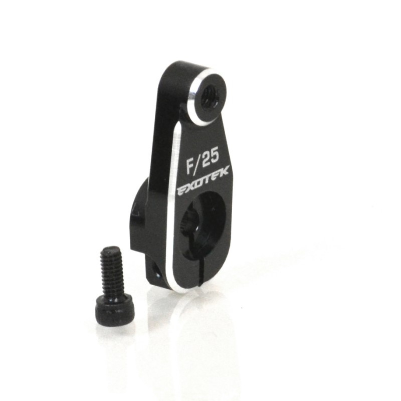 Black 7075 aluminium HD servo horn - 25 spline (TLR 22 series)