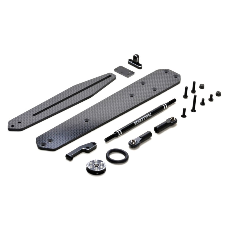 Carbon fibre adjustable wheelie bar set (TLR 22 3.0. 4.0 or 5.0)