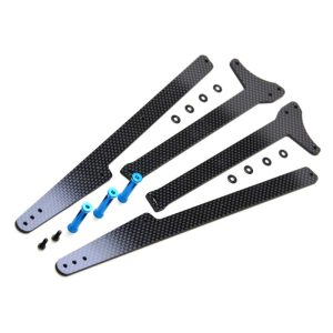 Carbon fibre wheelie bar set (Associated DR10)