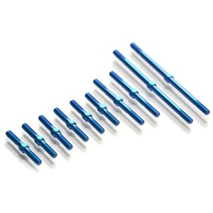 Blue titanium turnbuckle set - 10 pcs (Exotek F1ULTRA)