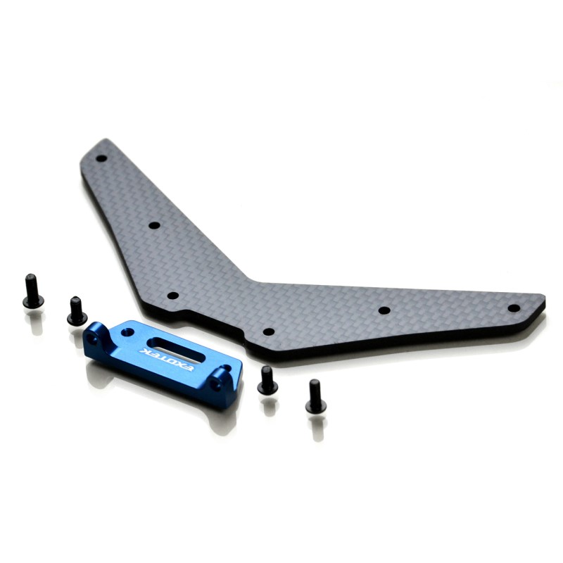 Carbon fibre +28mm rear body mount (Traxxas Slash)