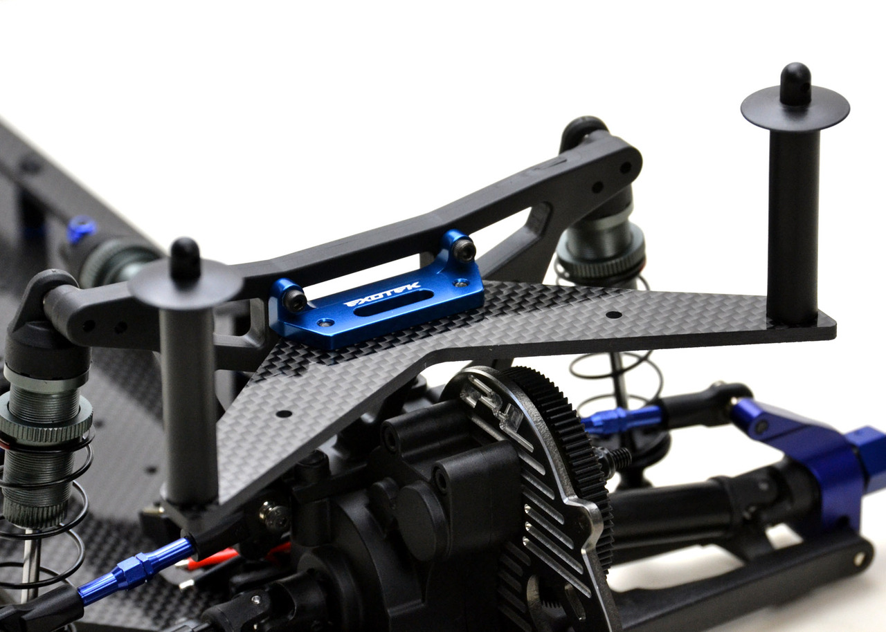 Carbon fibre +28mm rear body mount (Traxxas Slash)