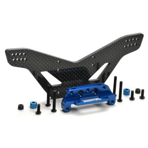 Carbon fibre rear Drag shock tower - for lower ride height (Traxxas Slash)
