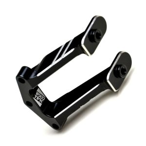 Black 7075 HD aluminium rear wing mount (TLR 22X-4)