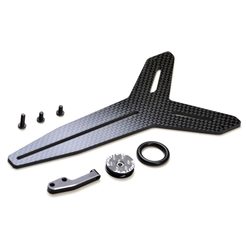 Carbon Fibre double wheel conversion set (all Exotek Drag wheelie bars)