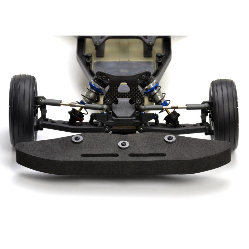 Carbon fibre, black aluminium and foam front bumper set (Associated B6 Drag)