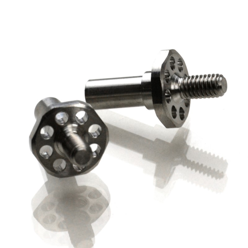 Titanium wide front axles - for Drag - pr (TLR 22 5.0)