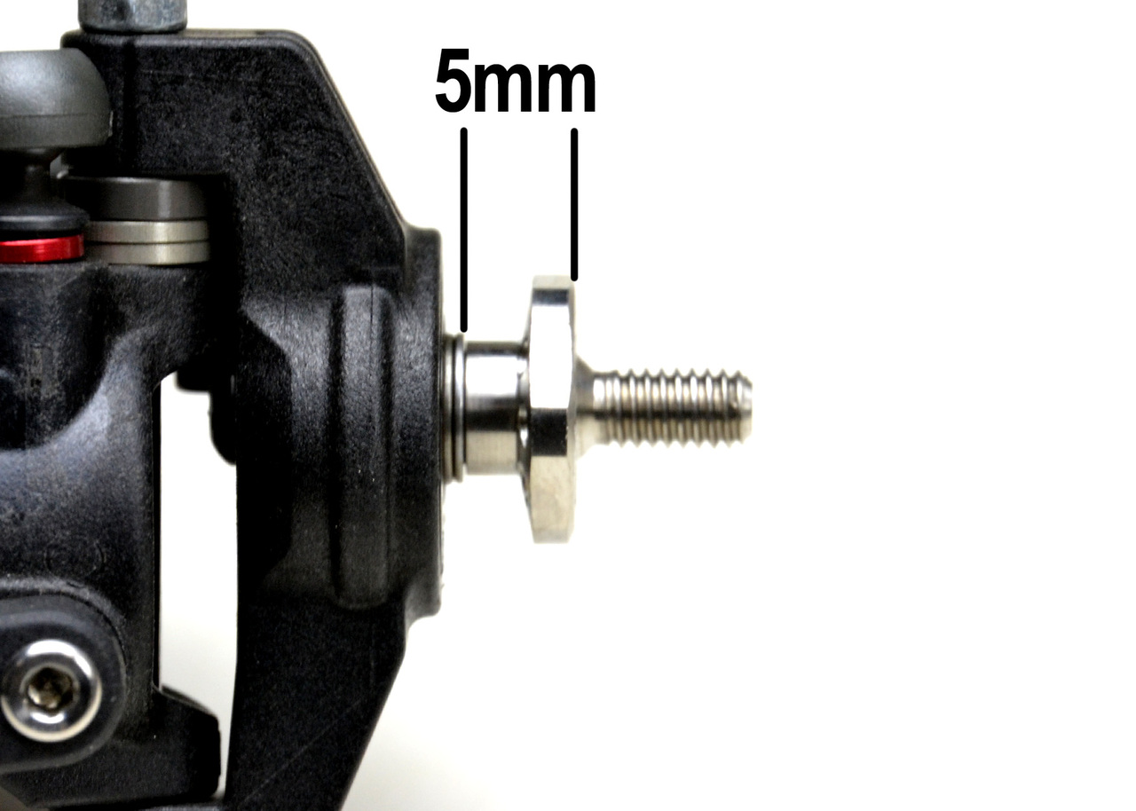 Titanium wide front axles - for Drag - pr (TLR 22 5.0)