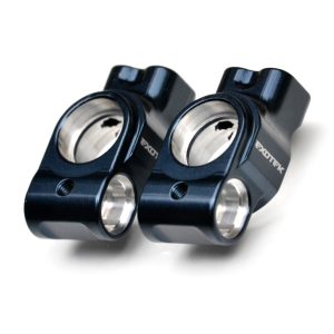 Gun Metal 7075 aluminium HD rear hub carriers - pr (Tekno EB410.2 or ET410.2)