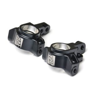Gun Metal 7075 HD aluminium front adjustable spindles - pr (Tekno EB410.2, .3 or ET410.2)