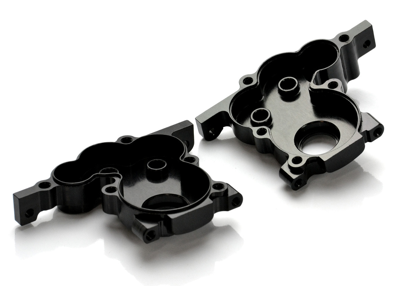 Black 7075 aluminium 4 gear gearbox case (Associated DR10M)