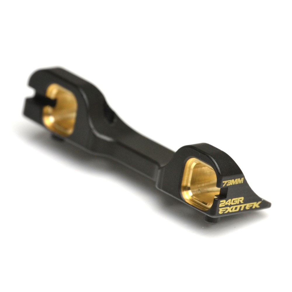 Black Brass C block rear weight - 25grm - for 73mm arms (Associated B6.3 or B6.4)