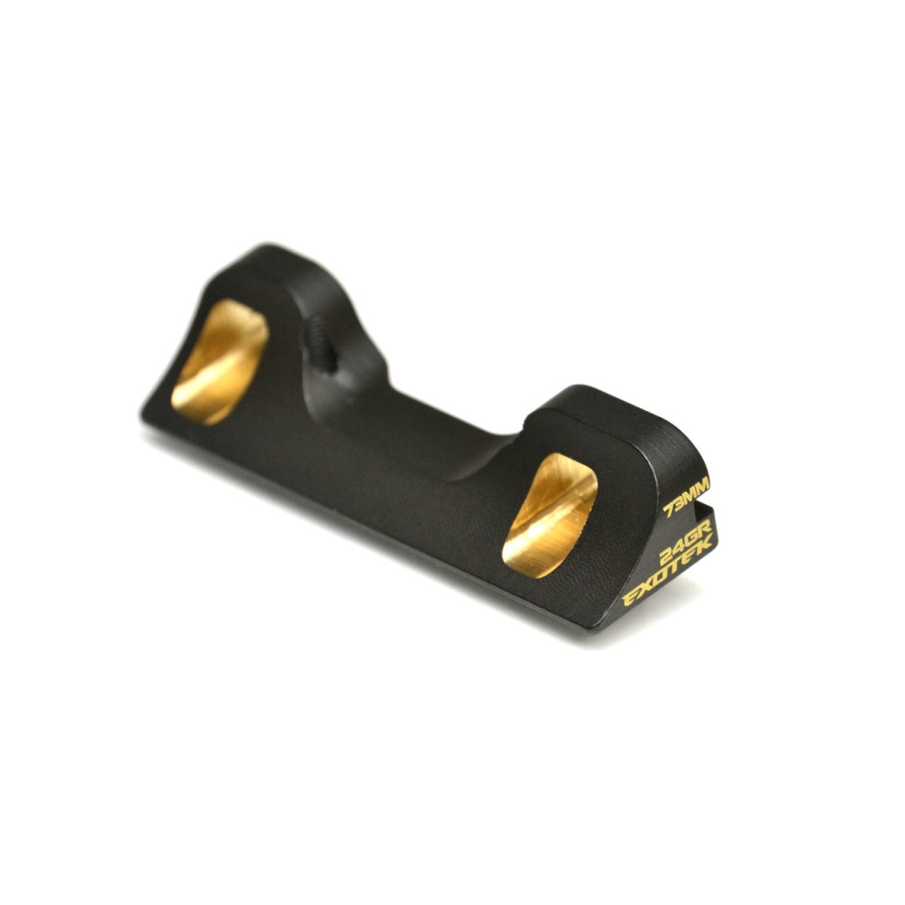 Black Brass C block rear weight - 25grm - for 73mm arms (Associated B6.3 or B6.4)