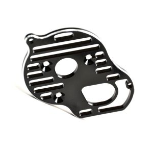 Black aluminium Flite vented motor plate (Associated B6D)