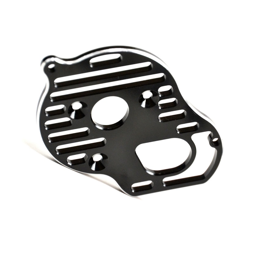 Black aluminium Flite vented motor plate (Associated B6D)