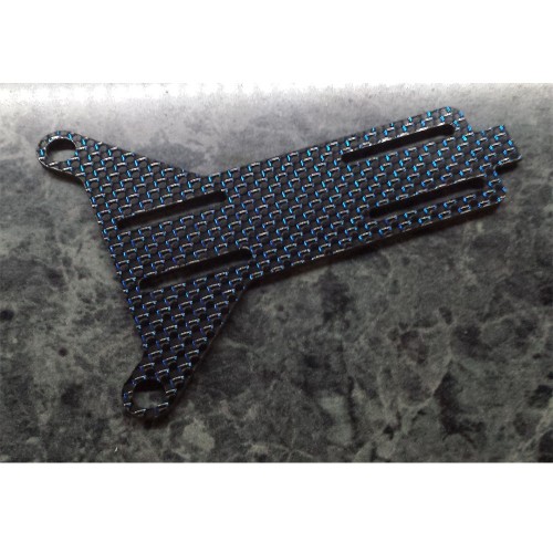 Blue Carbon Fibre adjustable battery brace (Associated B5M, T5M or SC5M)