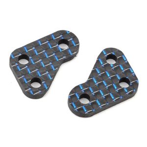 Blue Weave Carbon Fibre steering arms - pr (Associated B6 or B6D)