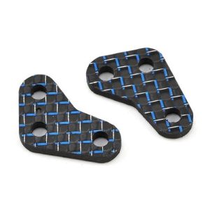 Blue Carbon Fibre steering arms - pr (Associated B64 or B64D)
