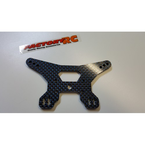 Blue Carbon Fibre rear shock tower (Associated B64 or B64D)
