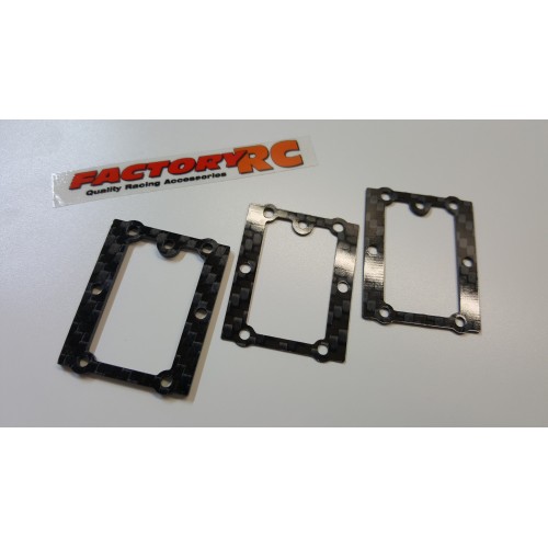 Carbon Fibre rear diff shim set - 0.5mm, 1.0mm and 2.0mm (Associated B64 or B64D)