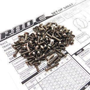 Titanium hex head screw set - 150pcs (ARC R8.0 E)
