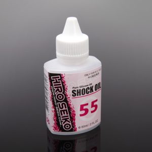 55wt pure silicone shock oil in plastic bottle - 60ml
