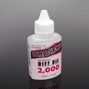 1,000wt cps pure silicone diff oil in plastic bottle - 60ml