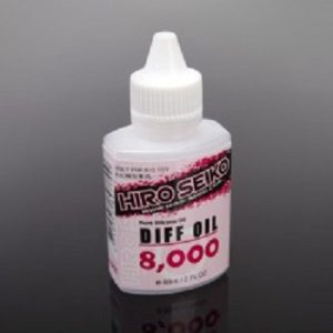 8,000wt cps pure silicone diff oil in plastic bottle - 60ml