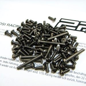Titanium hex head screw set - 65 pcs (TLR 22 2.0 - mid motor)