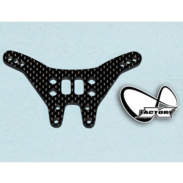 Infinity - Carbon Fibre 4mm rear shock tower - for long shocks (Associated B6 or B6D)