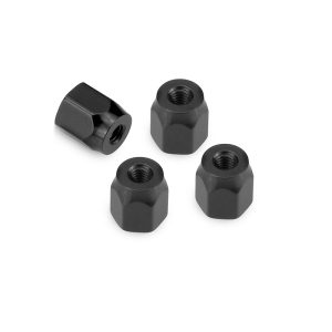 Black front and rear short shock stand-offs for JC2477 (Traxxas Slash 4x4 or Stampede 4x4)