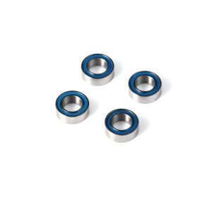 Rubber sealed 4 x 7 x 2.5mm ballraces - 4 pcs (all EMB H series or LC12B1)