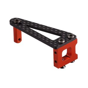Carbon and red aluminium floating servo mount (LC12B1)