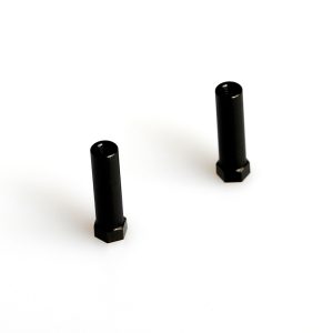 Black aluminium battery posts - 2 pcs (LC12B1)