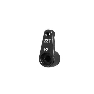 Black aluminum +2mm longer servo horn - 23 spline (LC12B1)