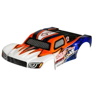 Graffiti 2021 - pre-painted short course truck body - blue/orange/black/white (EMB-SC)