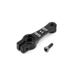Black 7075-T6 aluminium +1mm servo horn - 23T (LC10B5, PTG1 or PTG2)
